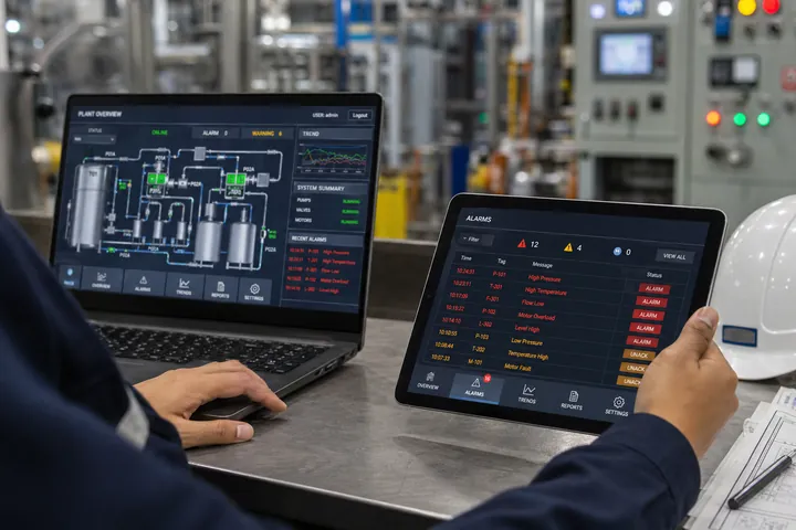 SCADA and IoT monitoring